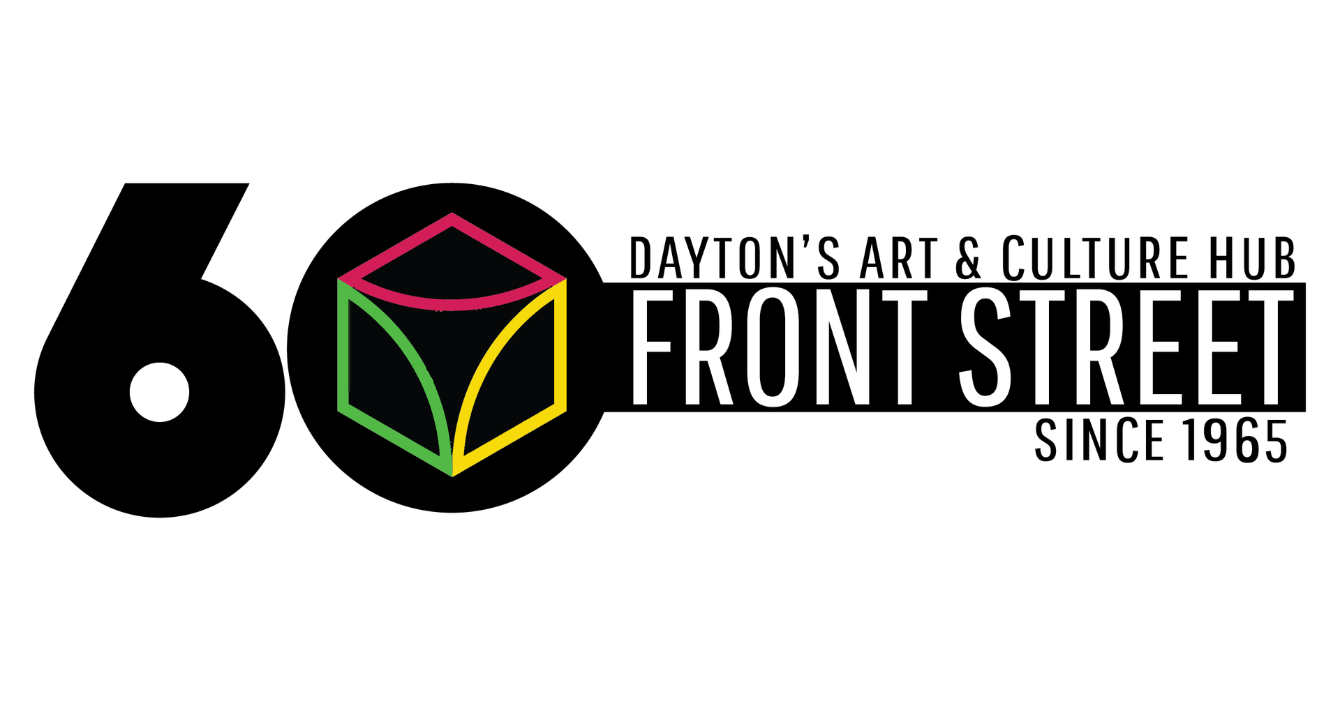 Front Street 60th Anniversary Logo - Dayton's Art & Culture Hub Since 1965